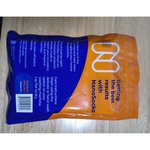 Nanosocks *Brand New In Pkg* Compression socks, White, Size 3 (Large)